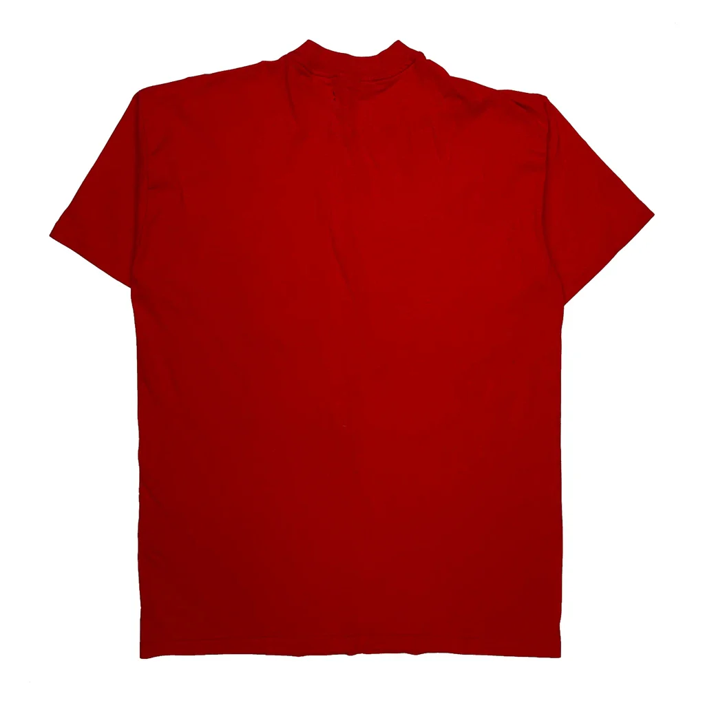 Blank Stedman Single Stitch T-Shirt - XL Red Cotton - Image 2