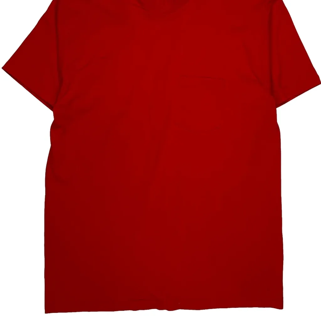 Blank Stedman Single Stitch T-Shirt - XL Red Cotton - Image 4