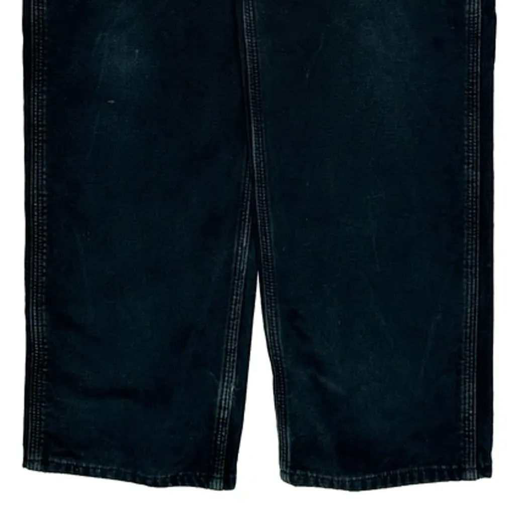 Blanket Lined Carhartt B111 Blk Carpenter Trousers - 31W 34L Black Cotton - Image 10