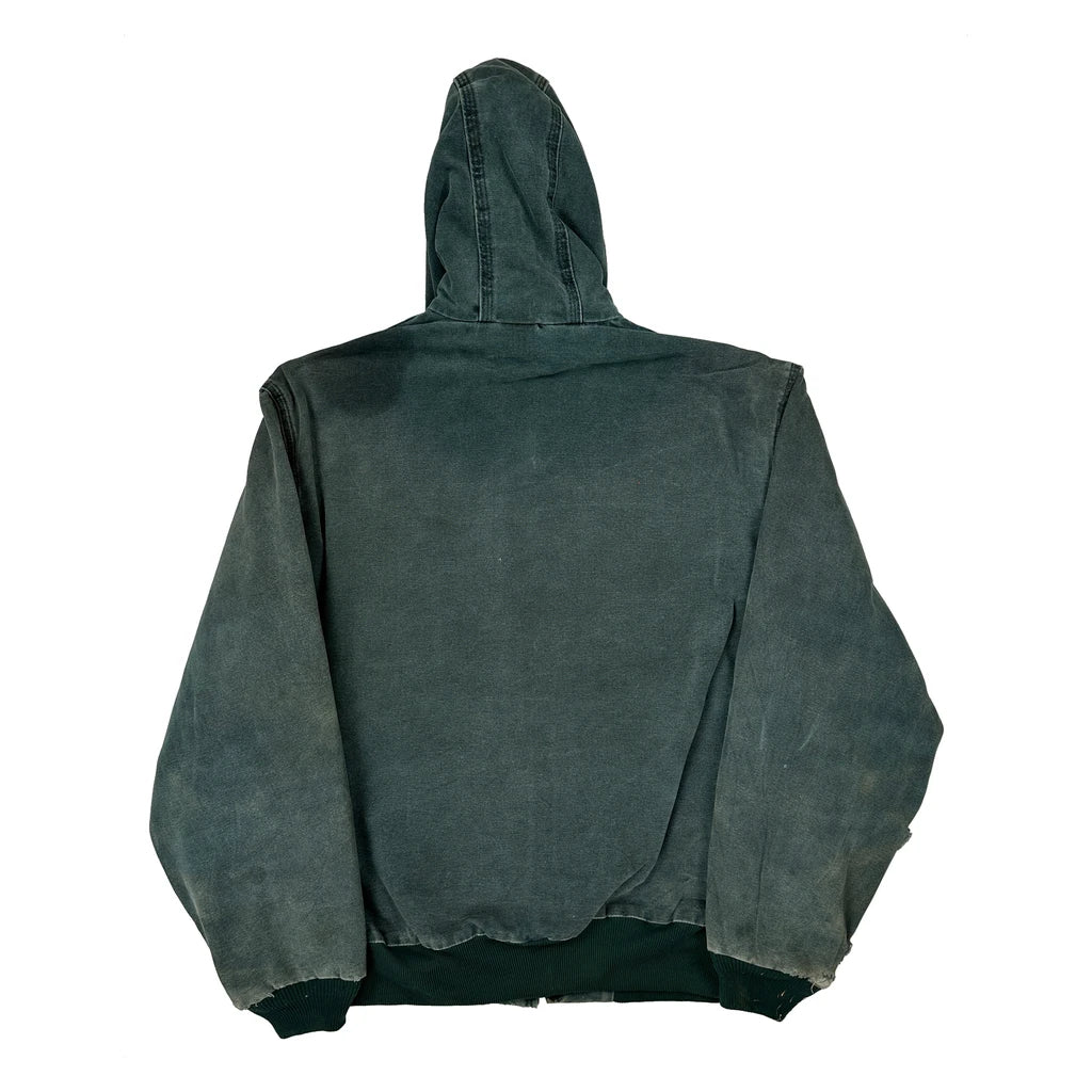 Blanket Lined Carhartt Htg Active Jacket - Large Green Cotton - Image 2