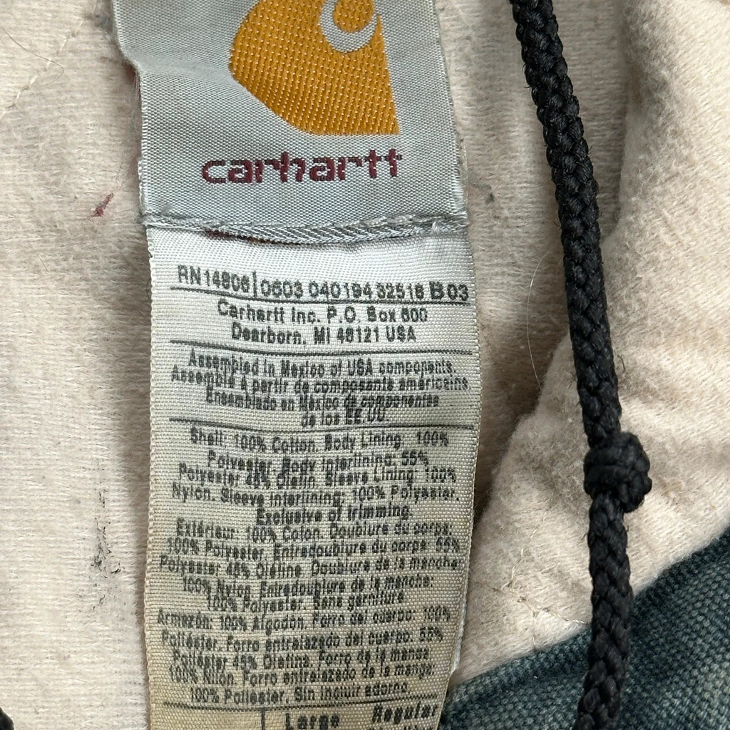 Blanket Lined Carhartt Htg Active Jacket - Large Green Cotton - Image 3