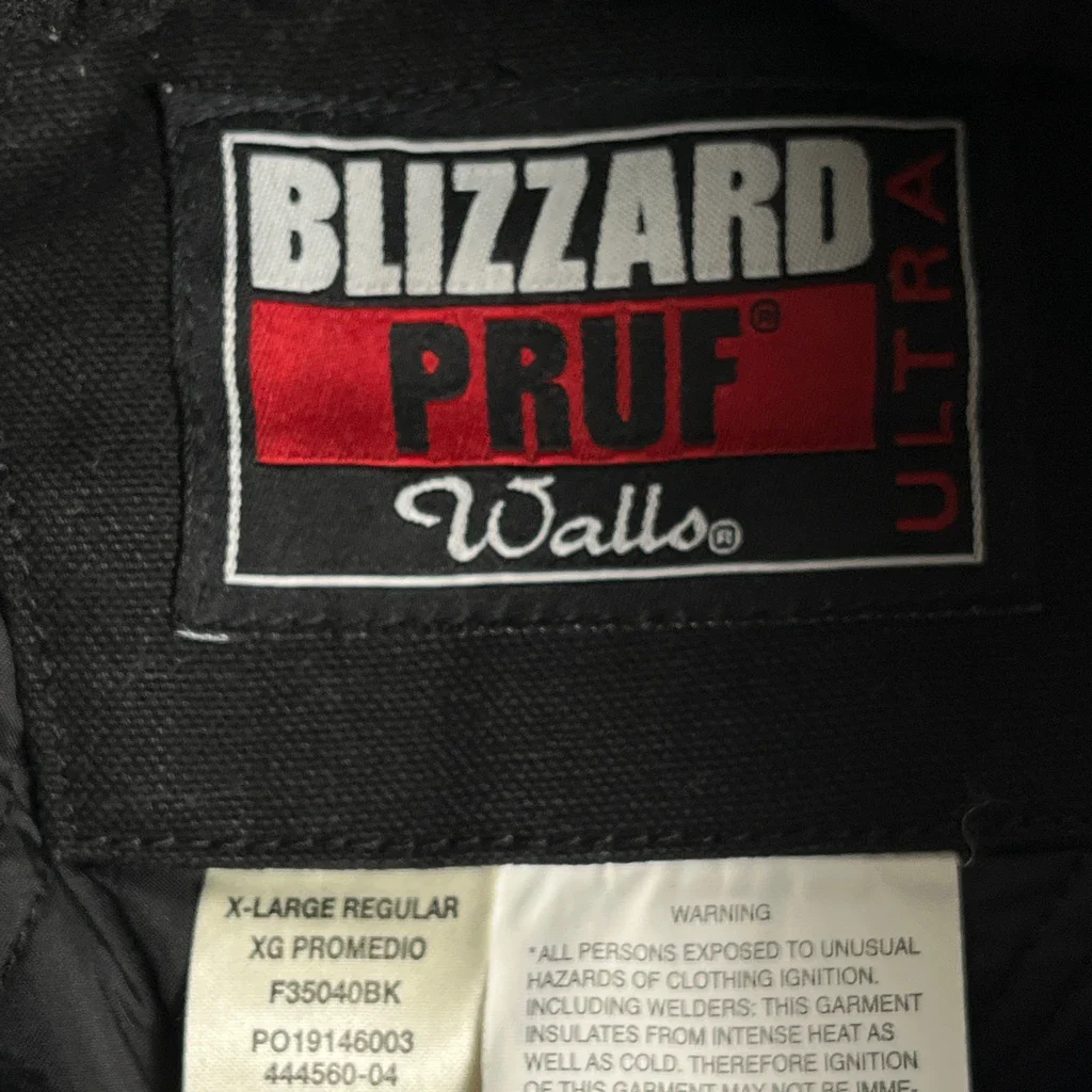 Blizzard Workwear Jacket - XL Black Cotton - Image 3