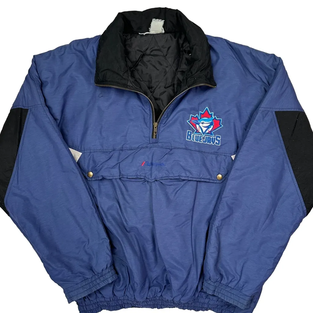 Blue Jays Starter Mlb Windbreaker - Large Blue Polyester - Image 5