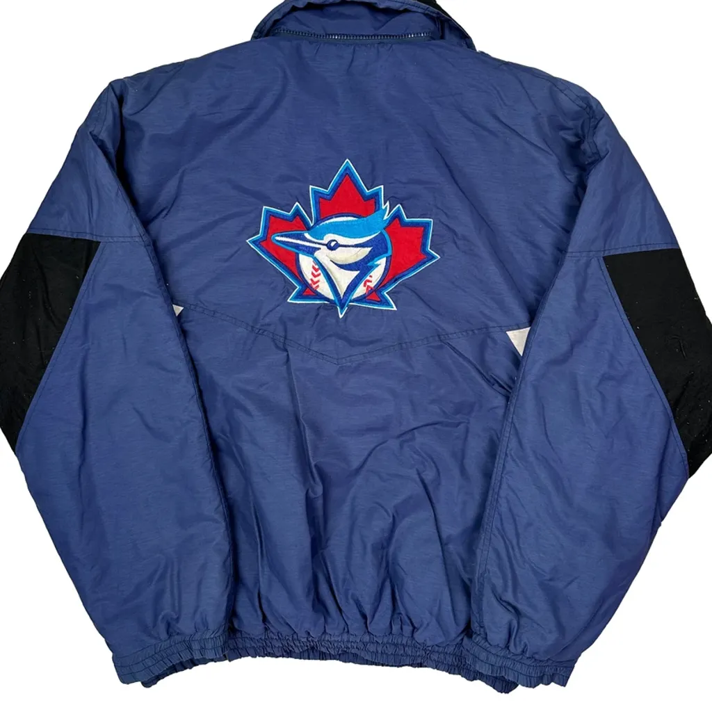Blue Jays Starter Mlb Windbreaker - Large Blue Polyester - Image 6