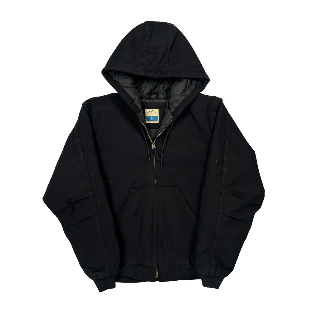 Blue Mountain Workwear Jacket - Medium Black Cotton