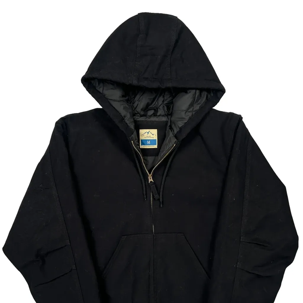 Blue Mountain Workwear Jacket - Medium Black Cotton - Image 5