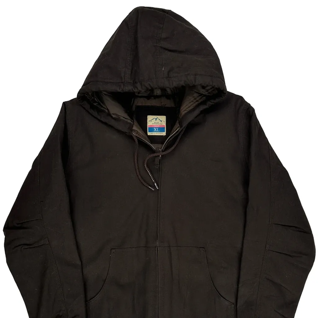 Blue Mountain Workwear Jacket - XL Black Cotton - Image 4