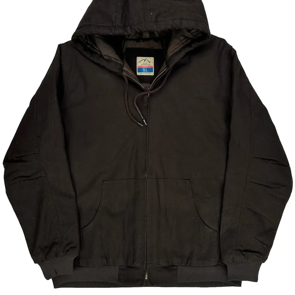 Blue Mountain Workwear Jacket - XL Black Cotton - Image 5