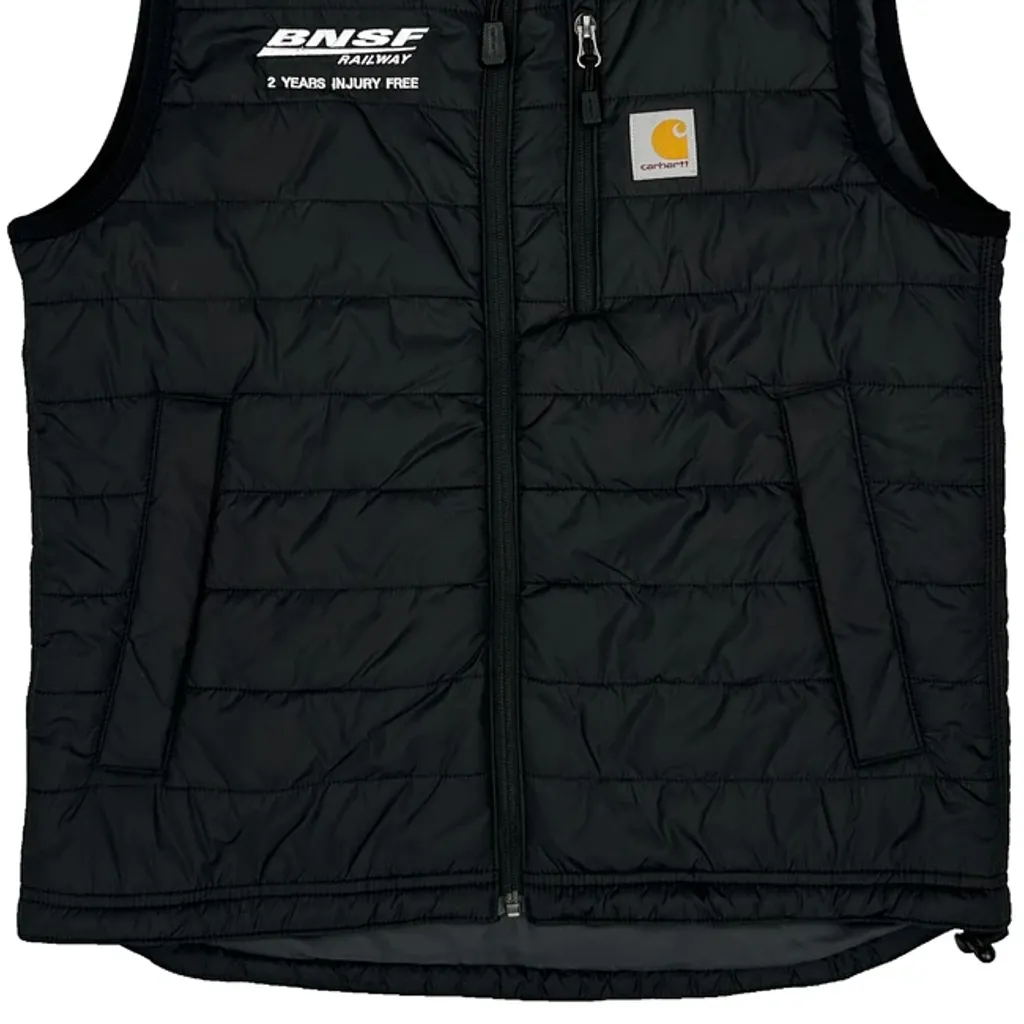 Bnsf Railway Carhartt Gilet - Small Black Polyester - Image 5