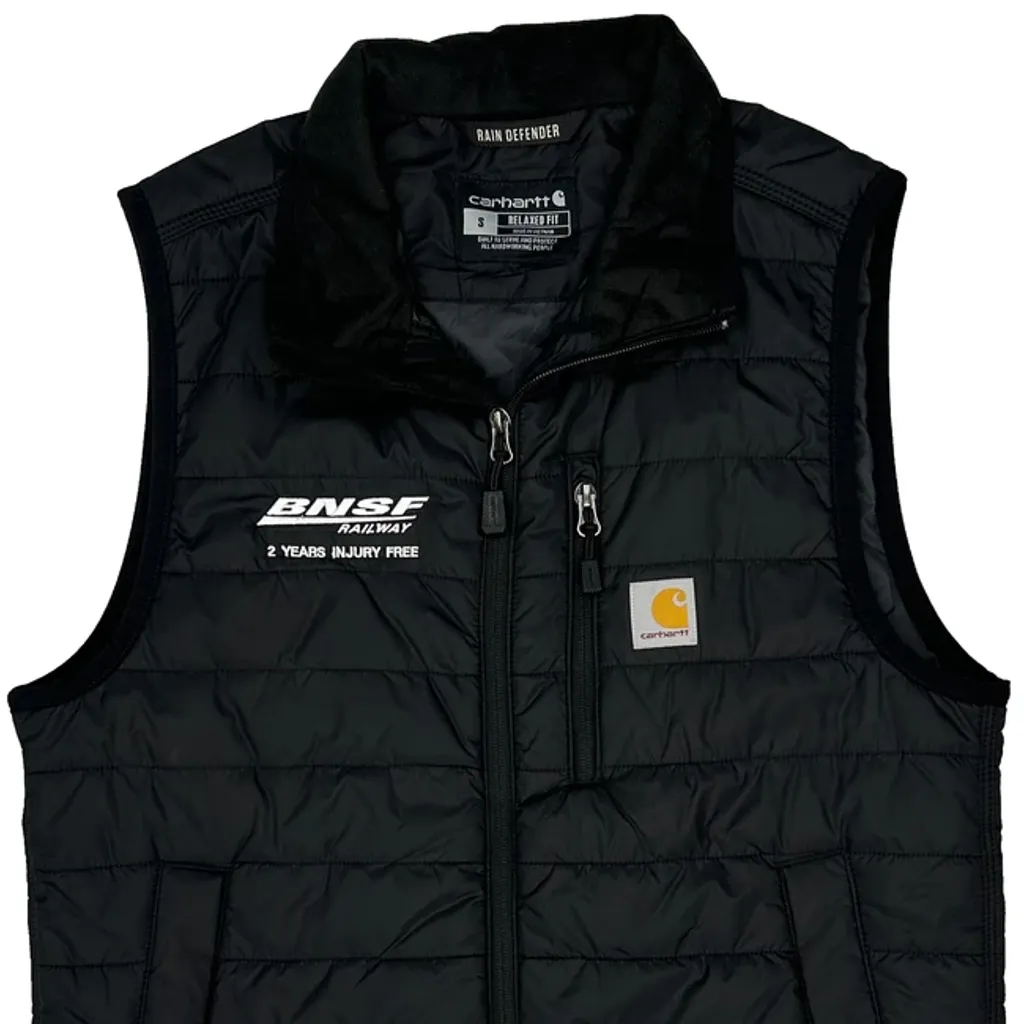 Bnsf Railway Carhartt Gilet - Small Black Polyester - Image 6
