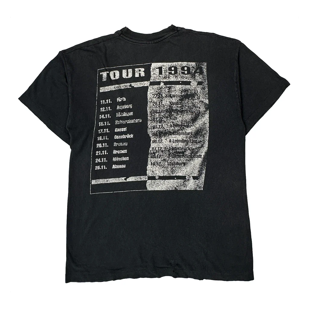 Bohse Onkelz 1994 Tour Fruit Of The Loom Single Stitch T-Shirt - Large Black Cotton - Image 2