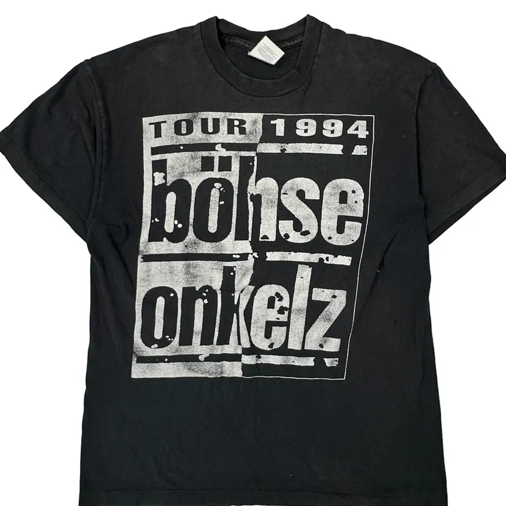 Bohse Onkelz 1994 Tour Fruit Of The Loom Single Stitch T-Shirt - Large Black Cotton - Image 4