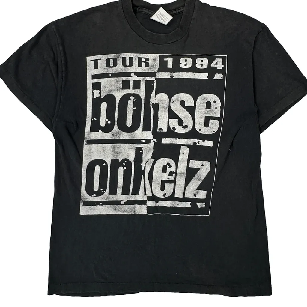 Bohse Onkelz 1994 Tour Fruit Of The Loom Single Stitch T-Shirt - Large Black Cotton - Image 5