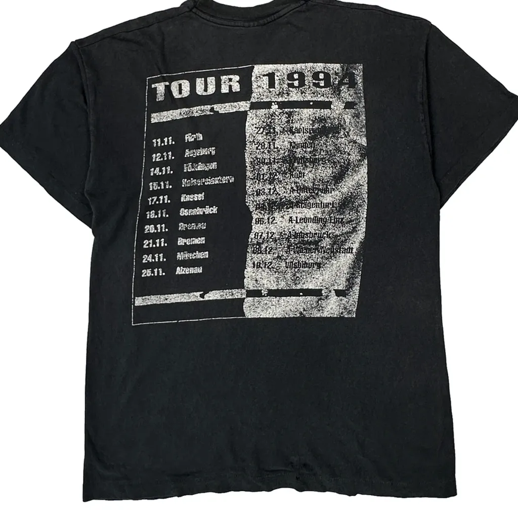 Bohse Onkelz 1994 Tour Fruit Of The Loom Single Stitch T-Shirt - Large Black Cotton - Image 6
