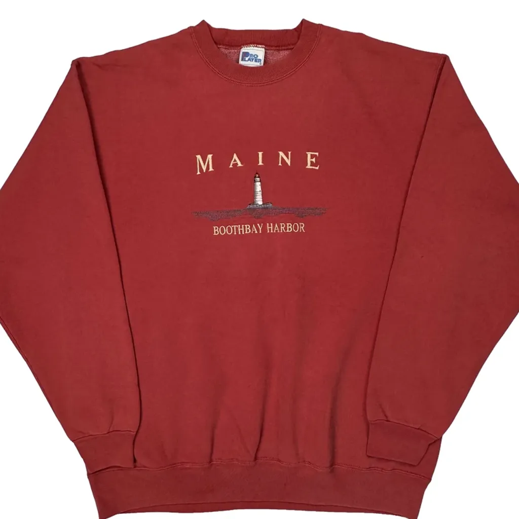 Boothbay Harbor Pro Player Graphic Sweatshirt - XL Red Cotton Blend - Image 4