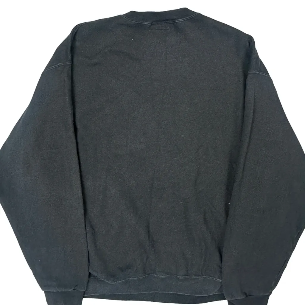 Bootleg Tommy Hilfiger Spellout Sweatshirt - XL Black Cotton - Image 6