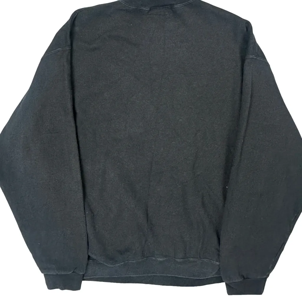 Bootleg Tommy Hilfiger Spellout Sweatshirt - XL Black Cotton - Image 7
