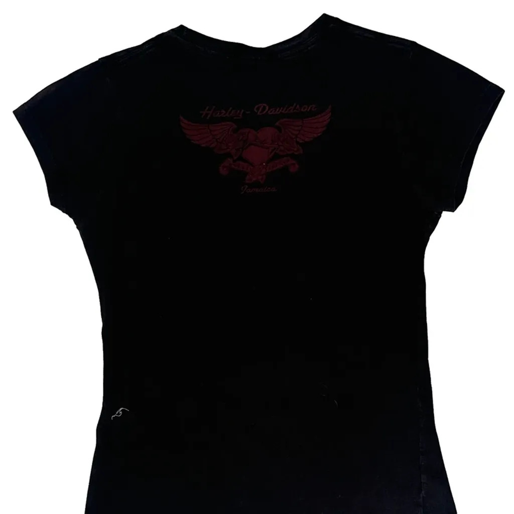 Born To Ride Harley Davidson Graphic T-Shirt - Medium Black Cotton - Image 6