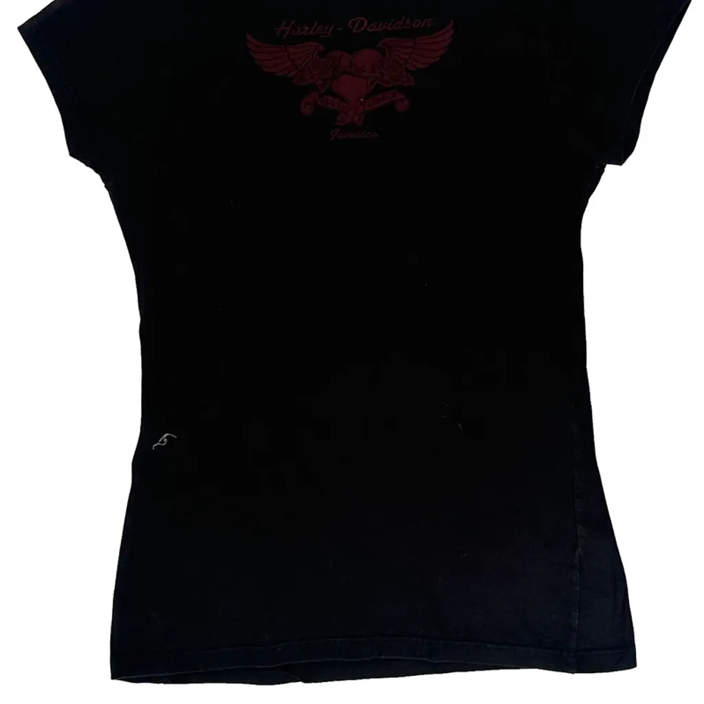 Born To Ride Harley Davidson Graphic T-Shirt - Medium Black Cotton - Image 7