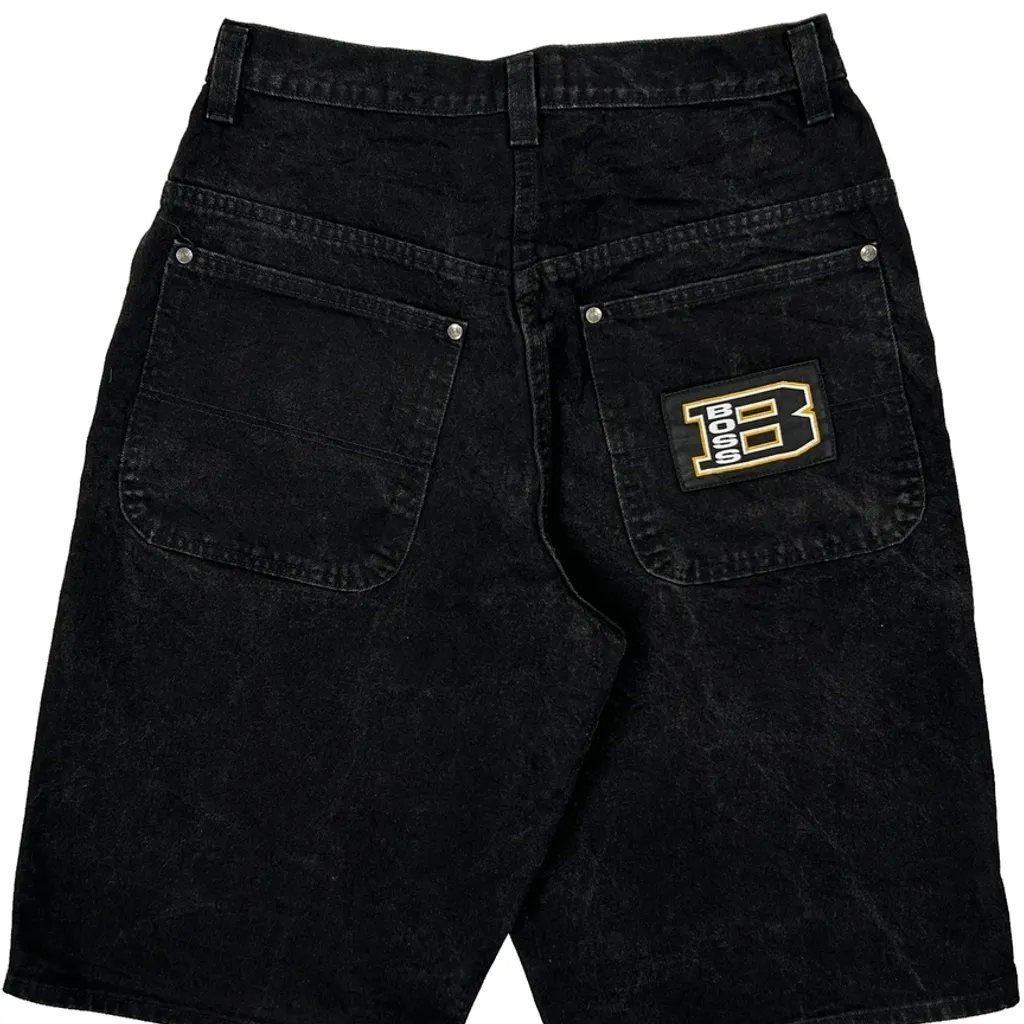 Boss Graphic Denim Shorts - 31W 12L Black Denim - Image 8