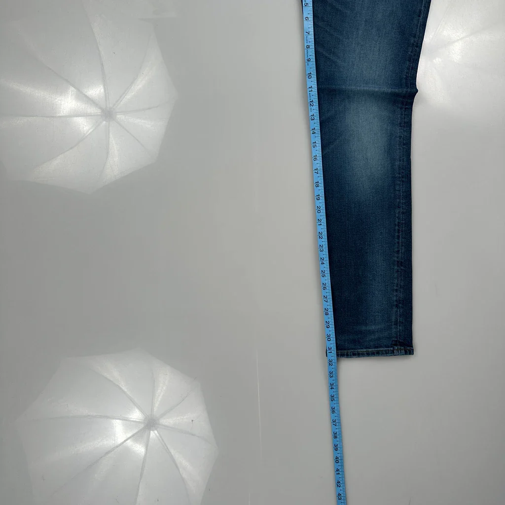 Boss Slim Fit Jeans - 30W 32L Blue Cotton - Image 5