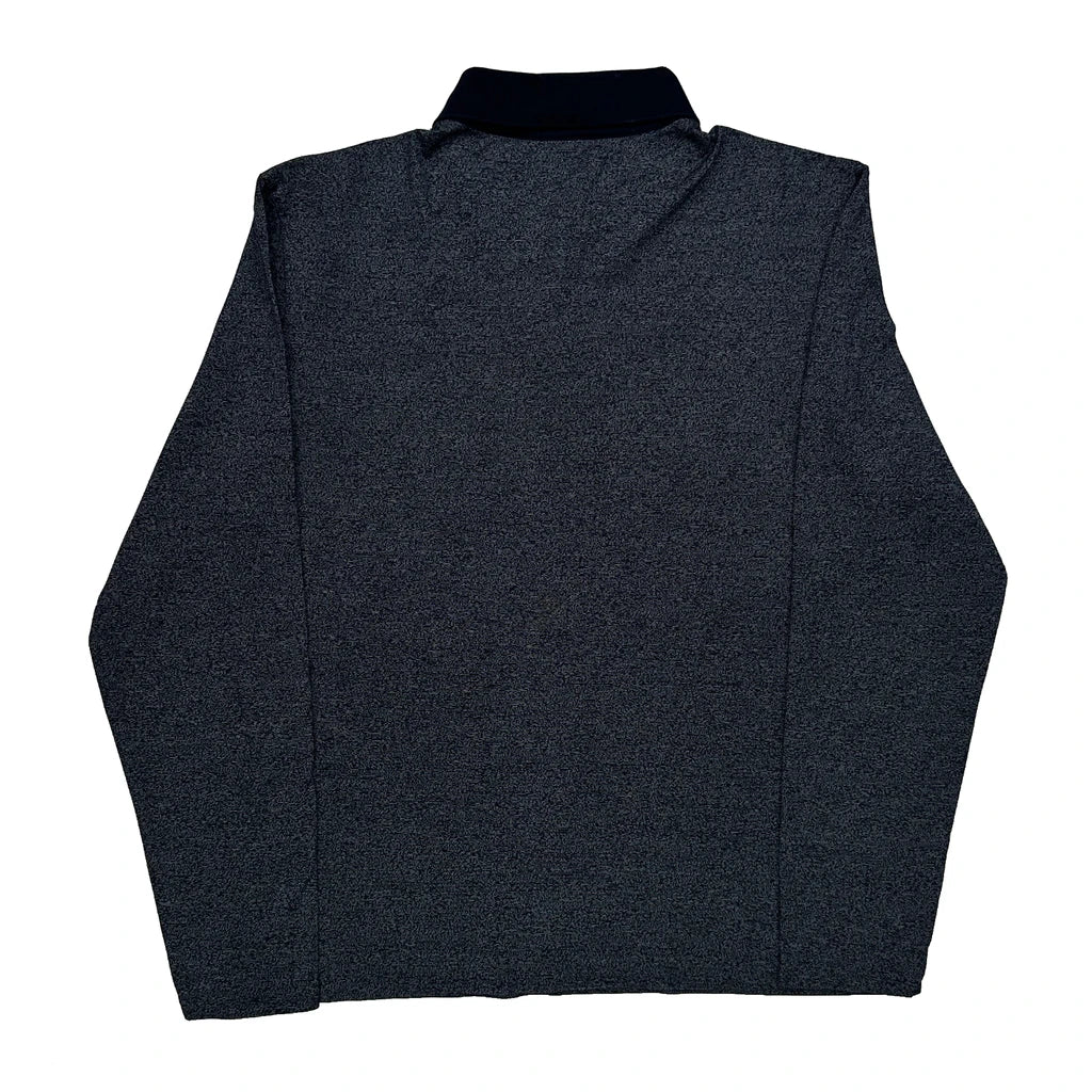 Boss Slim Fit Long Sleeve Polo Shirt - Small Grey Cotton - Image 2