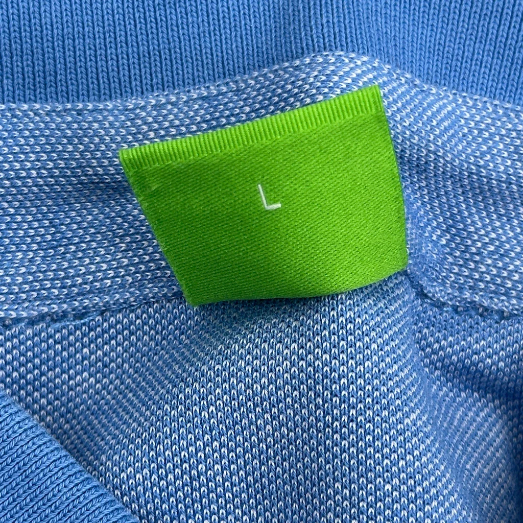 Boss Polo Shirt - Large Blue Cotton - Image 3