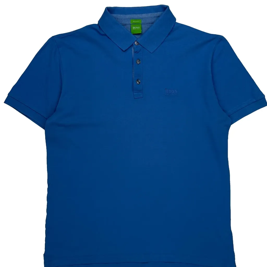 Boss Polo Shirt - Large Blue Cotton - Image 6
