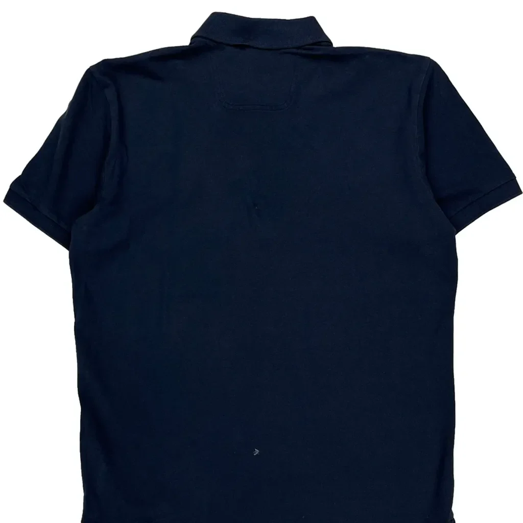 Boss Polo Shirt - Large Navy Cotton - Image 7