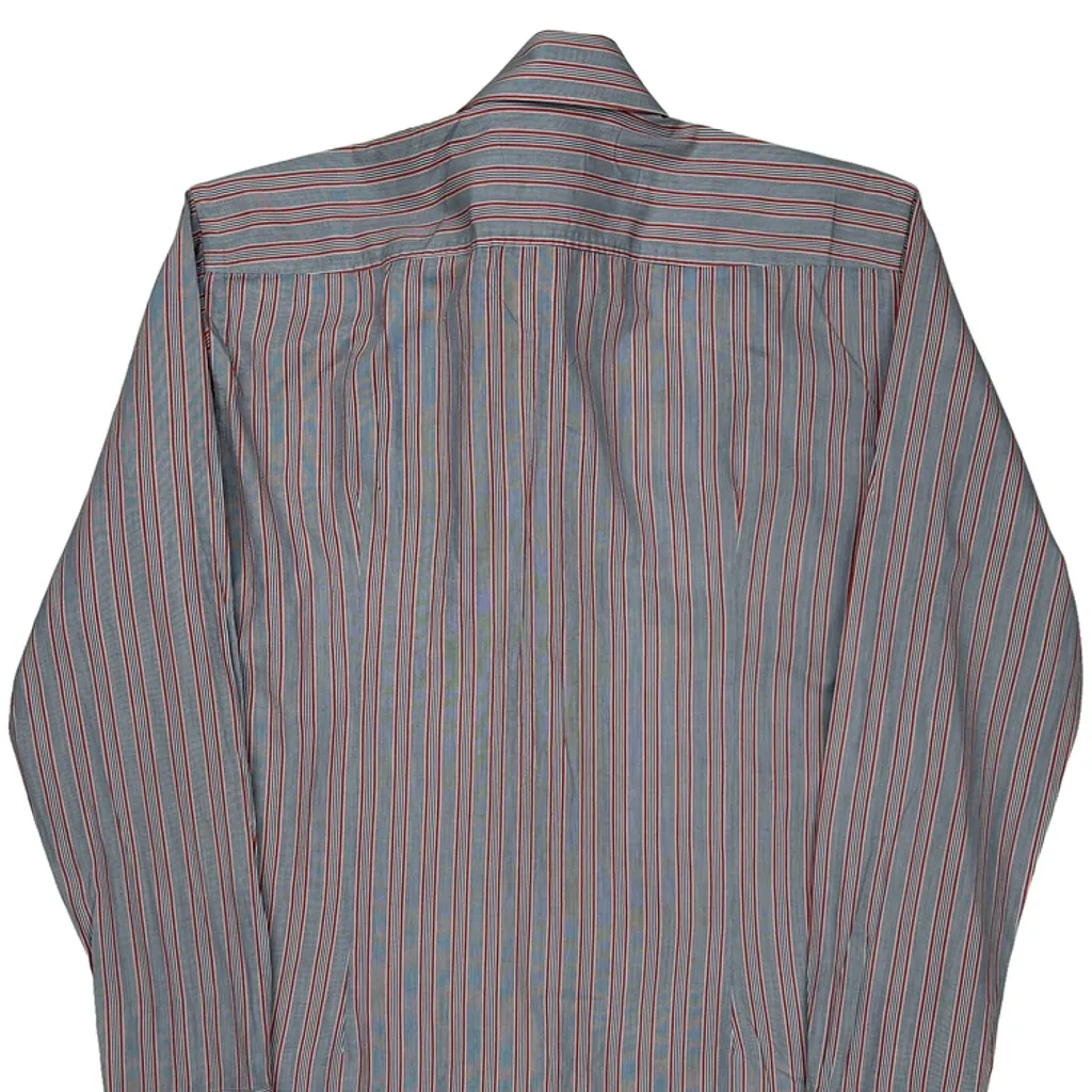 Boss Slim Fit Shirt - Large Blue Cotton - Image 7