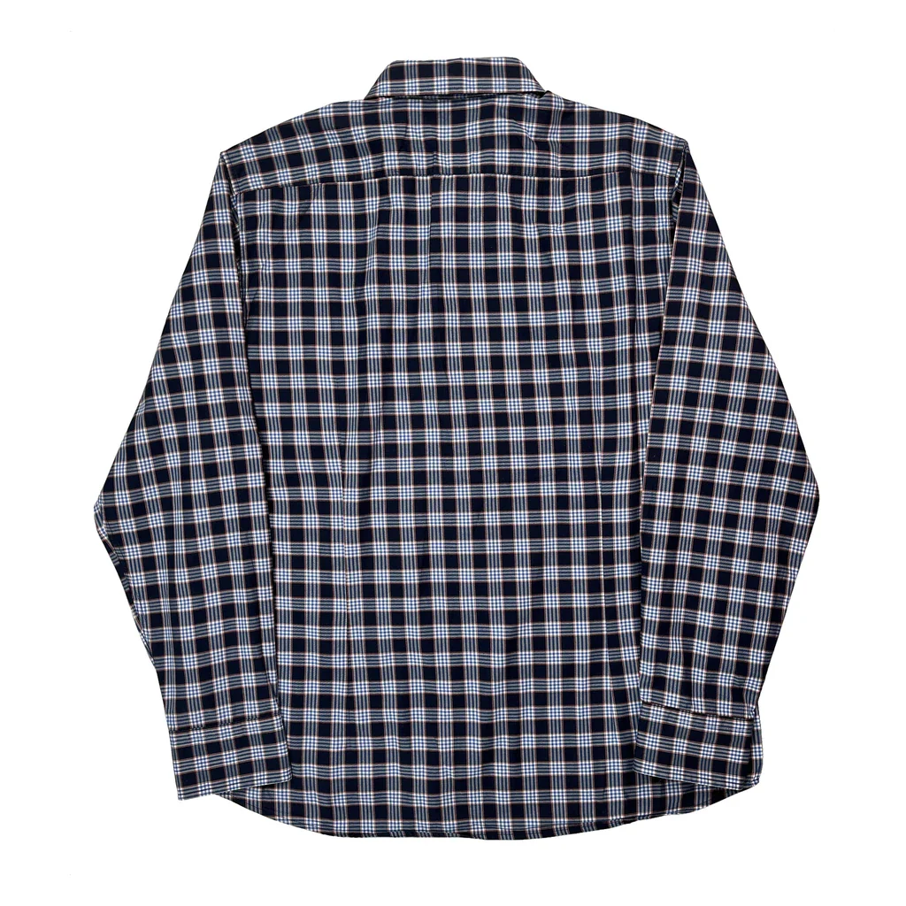 Boss Checked Shirt - XL Blue Cotton - Image 2