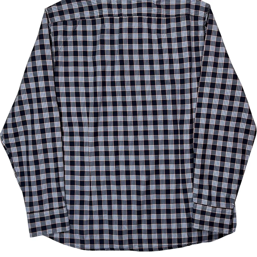 Boss Checked Shirt - XL Blue Cotton - Image 6