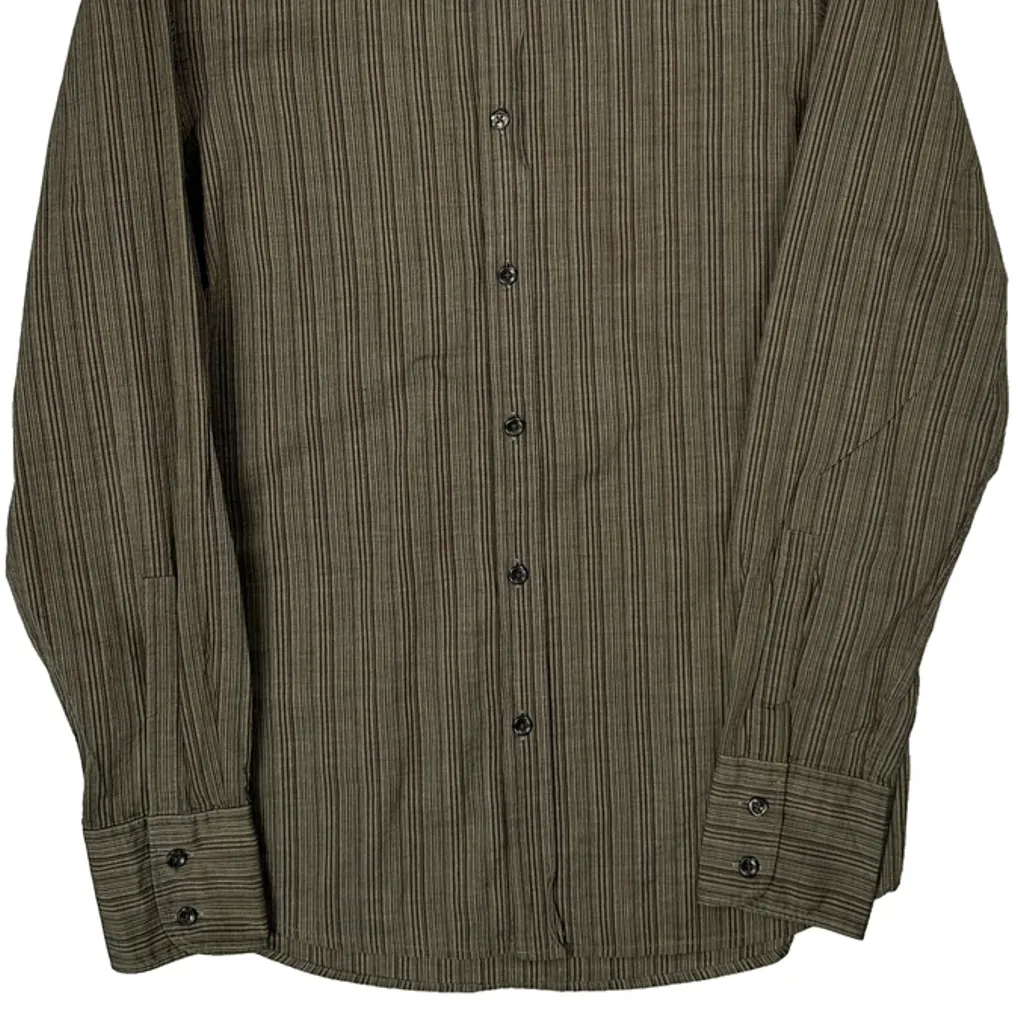 Boss Slim Fit Shirt - Medium Brown Cotton - Image 4