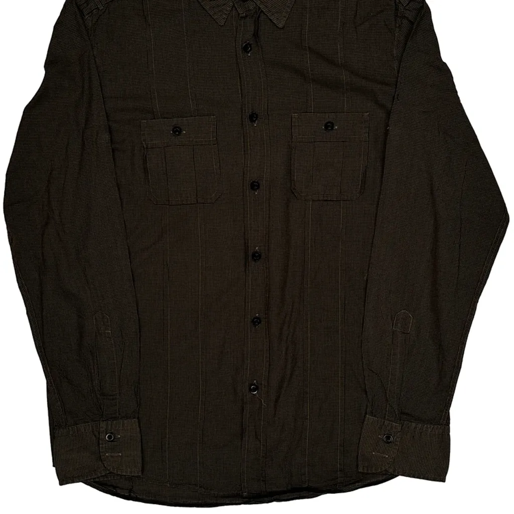 Boss Checked Shirt - XL Brown Cotton - Image 5