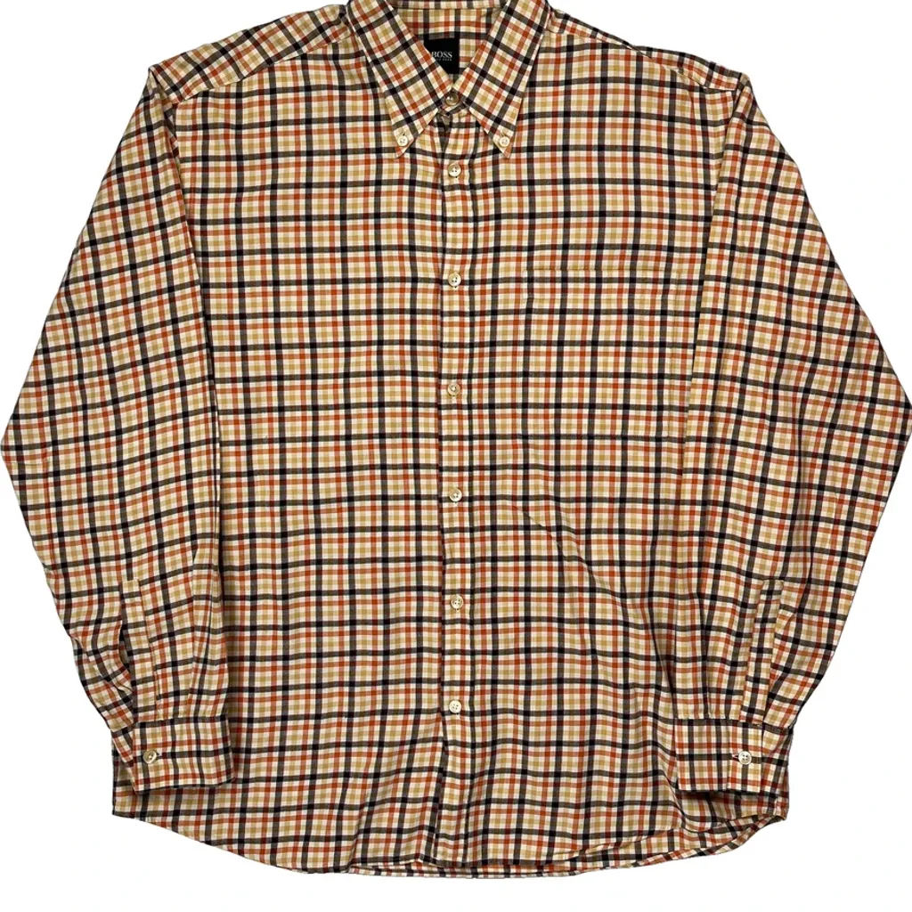 Boss Checked Shirt - Large Multicoloured Cotton - Image 4