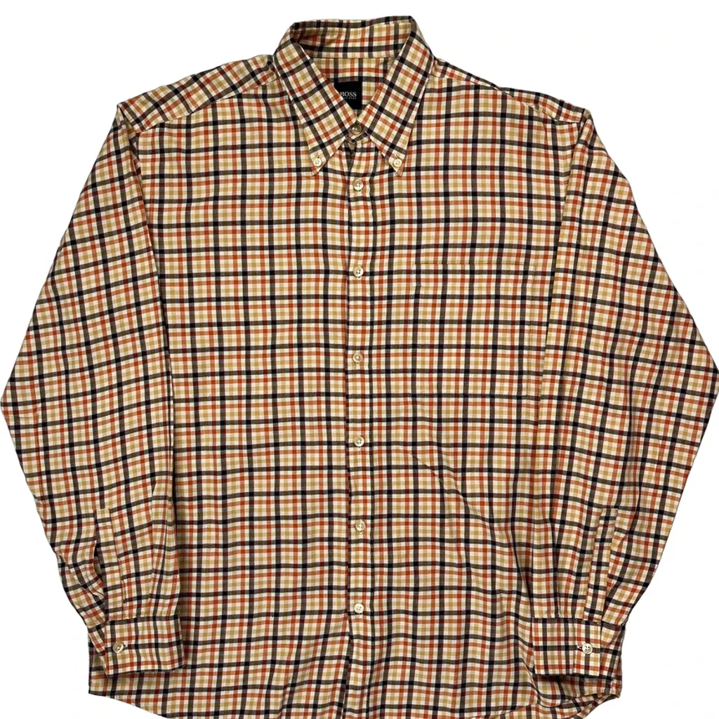 Boss Checked Shirt - Large Multicoloured Cotton - Image 5