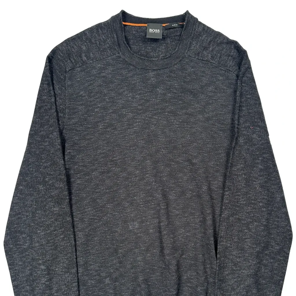 Boss Slim Fit Sweatshirt - XL Gray Cotton Blend - Image 6