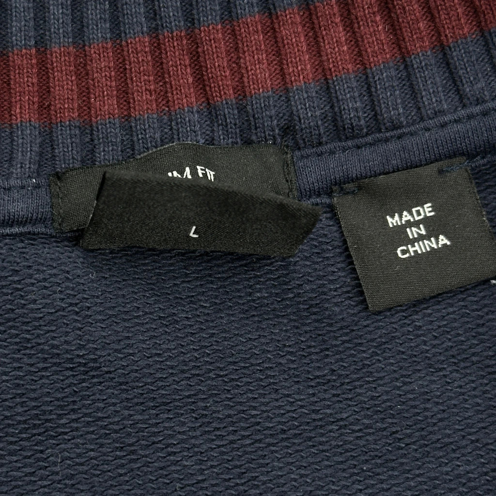 Boss Slim Fit Sweatshirt - Large Navy Cotton - Image 4