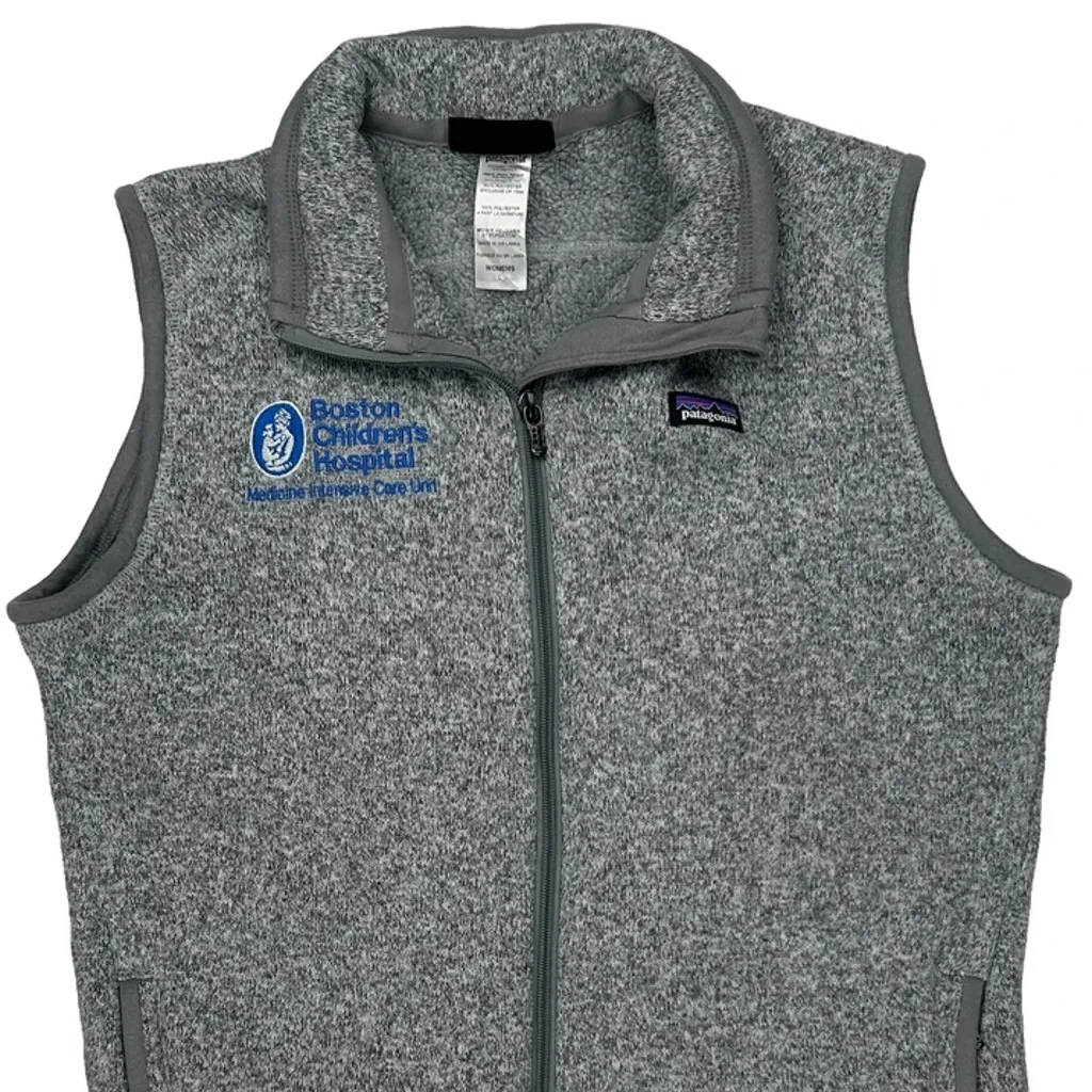 Boston Children'S Hospital Patagonia Fleece Vest - Large Gray Polyester - Image 4