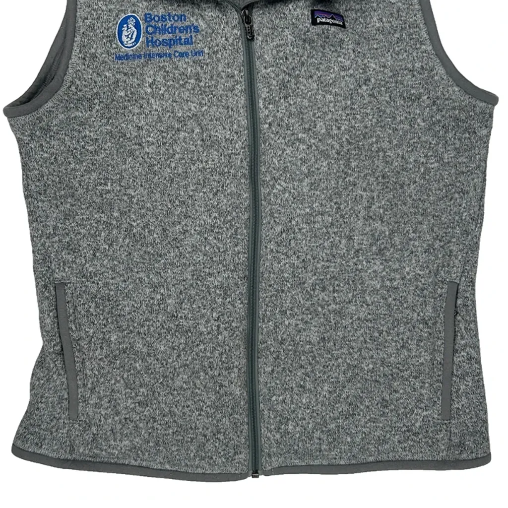 Boston Children'S Hospital Patagonia Fleece Vest - Large Gray Polyester - Image 5