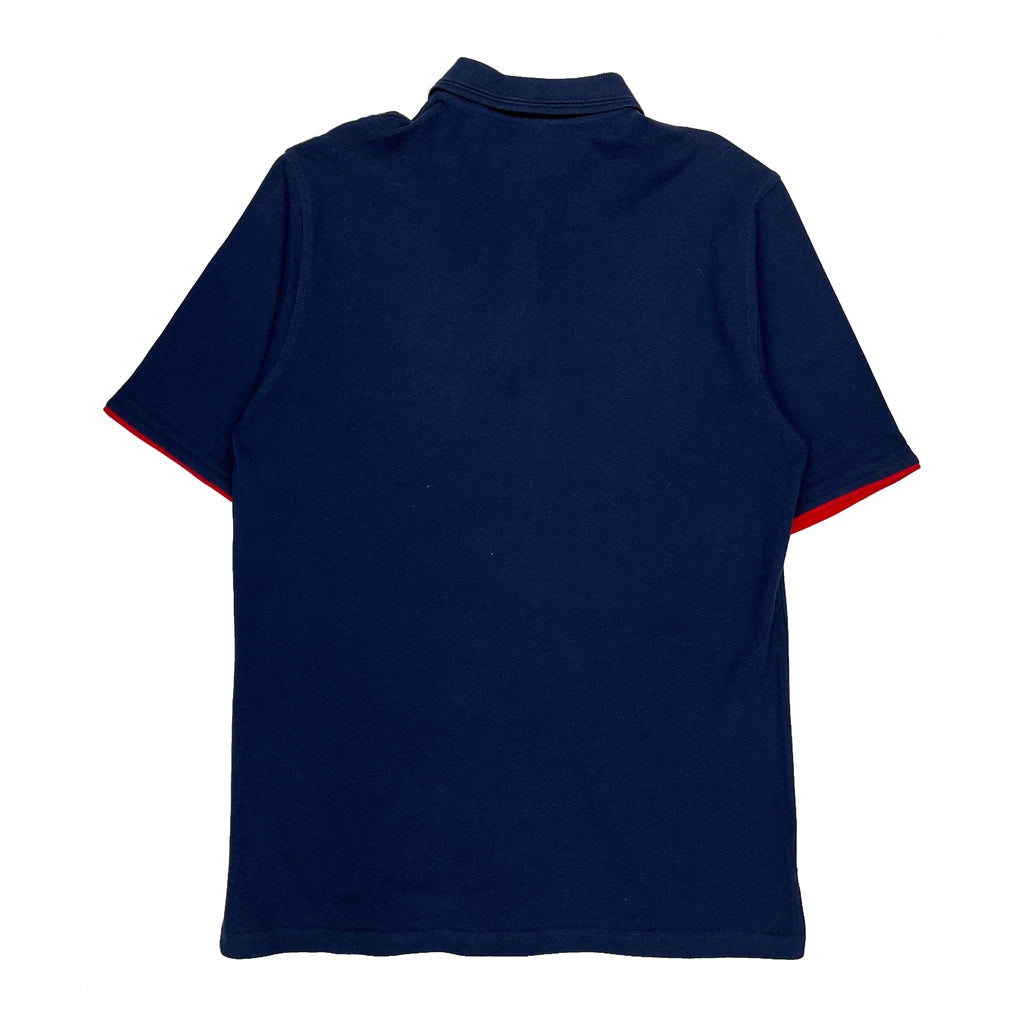 Boston Red Sox Majestic Polo Shirt - Medium Navy Cotton - Image 2