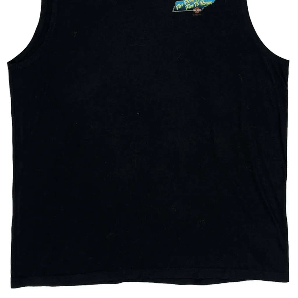 Boswell'S Country Roads Harley Davidson Graphic Tank Top - Medium Black Cotton - Image 4