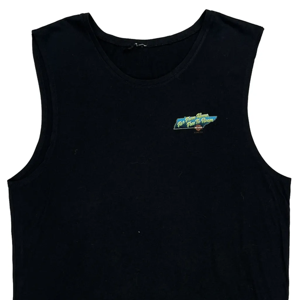 Boswell'S Country Roads Harley Davidson Graphic Tank Top - Medium Black Cotton - Image 5
