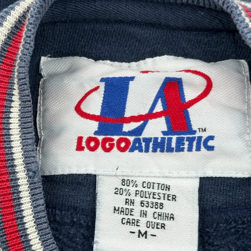 Braves Logo Athletics Mlb Sweatshirt - Medium Navy Cotton Blend - Image 3