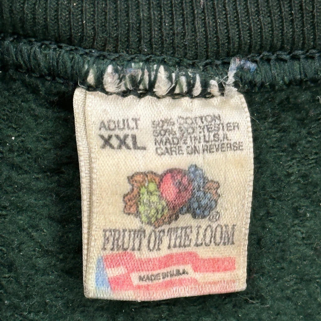 Brett Favre Mvp 1996 Fruit Of The Loom Nfl Sweatshirt - 2XL Green Cotton - Image 3