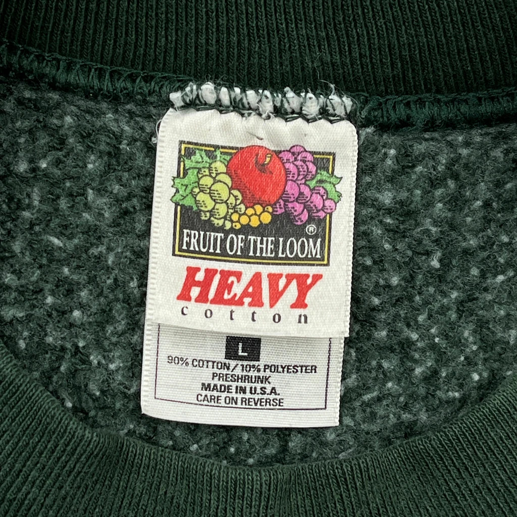 Brett Favre Mvp Fruit Of The Loom Graphic Sweatshirt - Large Green Cotton - Image 3