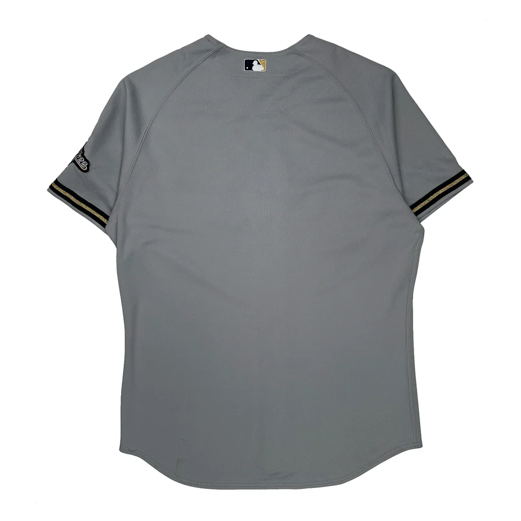 Brewers Majestic Mlb Jersey - XL Grey Polyester - Image 2