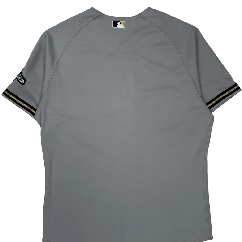 Brewers Majestic Mlb Jersey - XL Grey Polyester - Image 7
