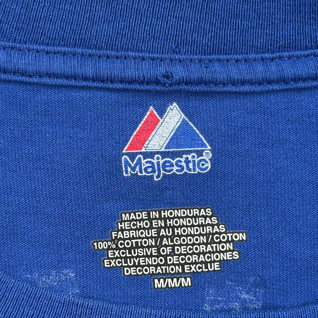 Brewers Majestic Mlb T-Shirt - Medium Blue Cotton - Image 3
