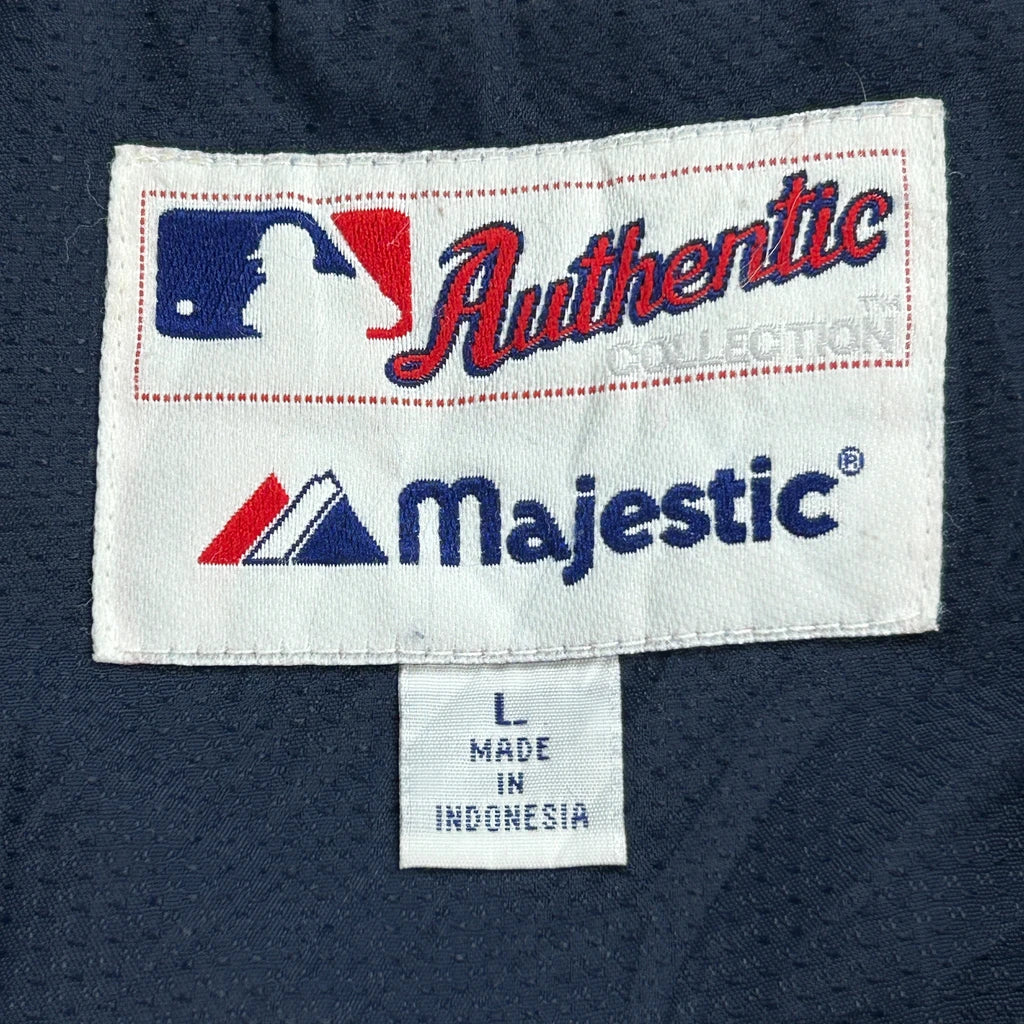 Brewers Majestic Mlb Windbreaker - Large Navy Polyester - Image 3